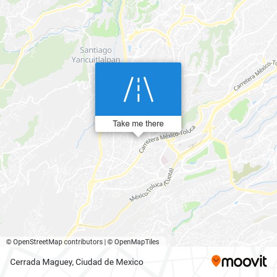 Cerrada Maguey map