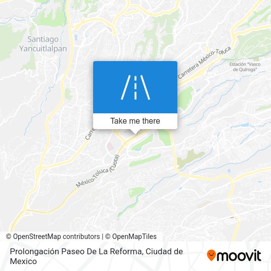 Prolongación Paseo De La Reforma map