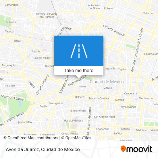 Avenida Juárez map