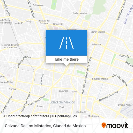 Mapa de Calzada De Los Misterios