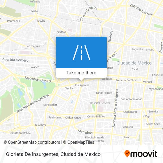 Glorieta De Insurgentes map