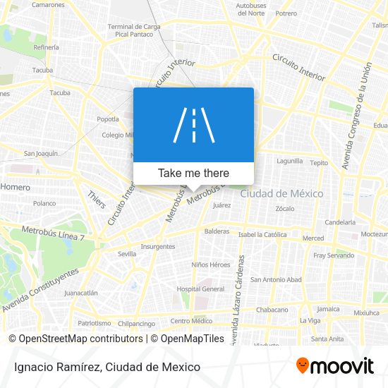 Mapa de Ignacio Ramírez