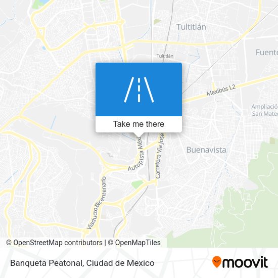 Banqueta Peatonal map