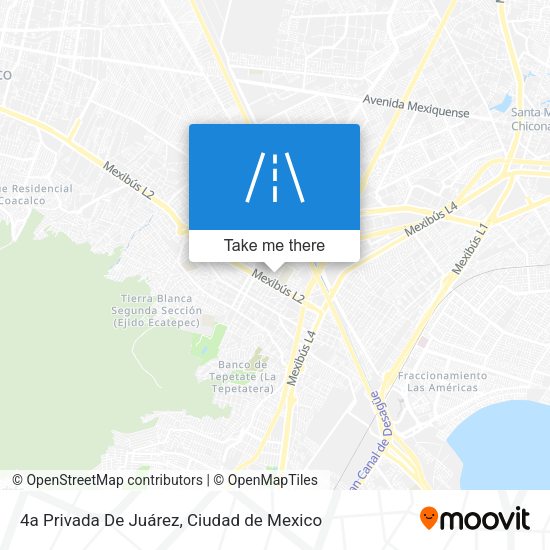 4a Privada De Juárez map