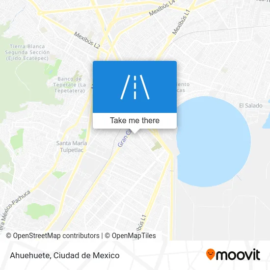 Ahuehuete map