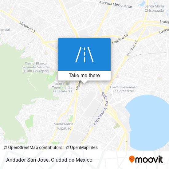 Mapa de Andador San Jose