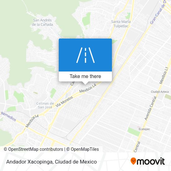 Andador Xacopinga map