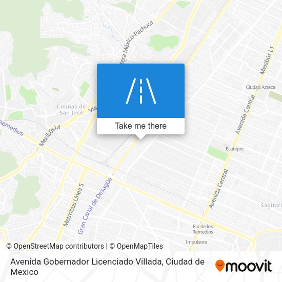 Avenida Gobernador Licenciado Villada map