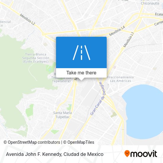 Avenida John F. Kennedy map