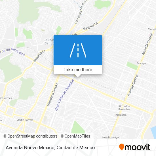 Avenida Nuevo México map