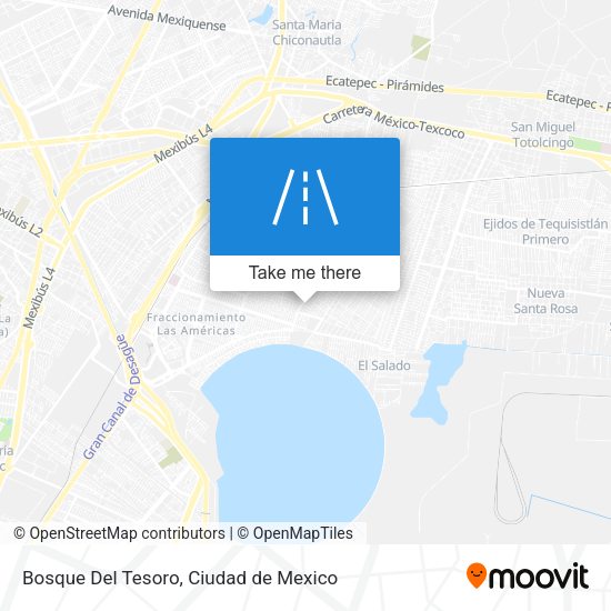 Bosque Del Tesoro map