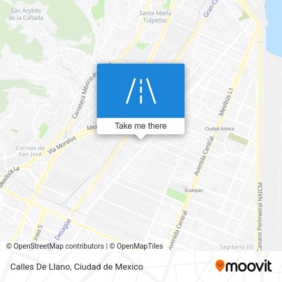 Mapa de Calles De Llano