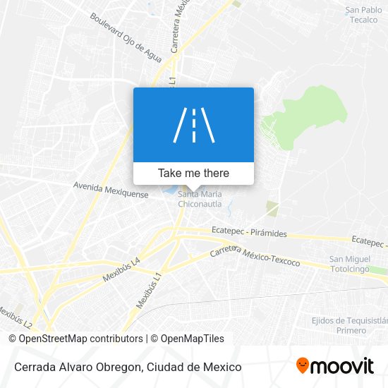 Cerrada Alvaro Obregon map