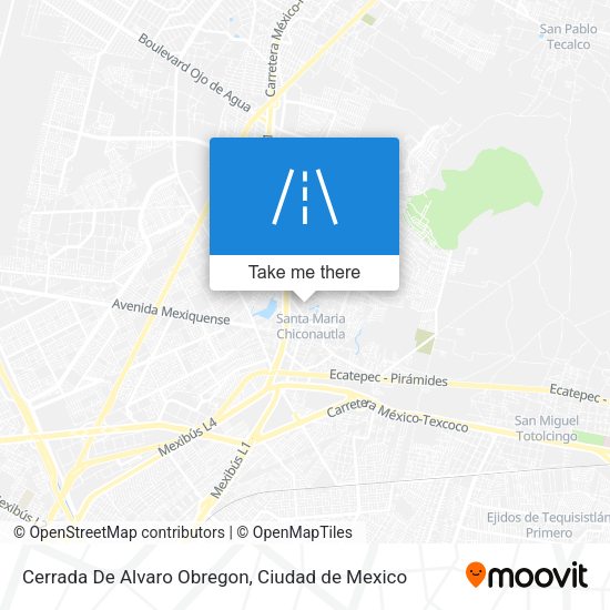 Cerrada De Alvaro Obregon map