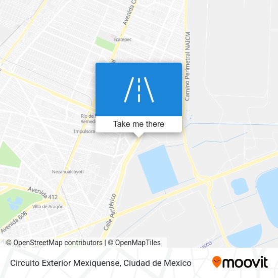 Mapa de Circuito Exterior Mexiquense