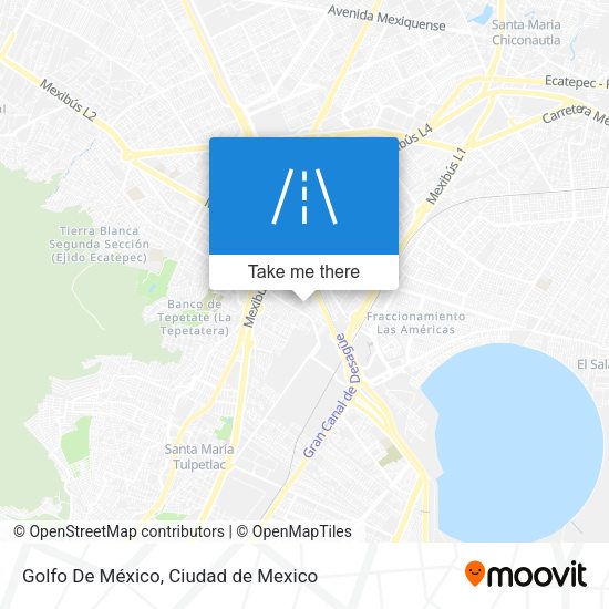 Golfo De México map