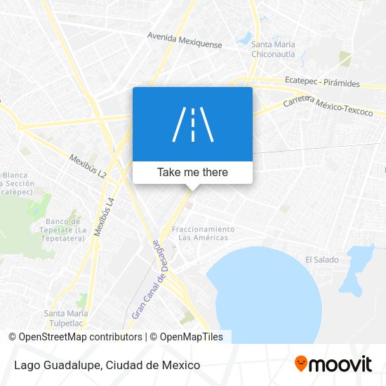 Lago Guadalupe map