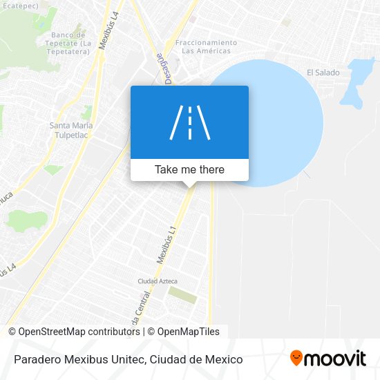 Paradero Mexibus Unitec map
