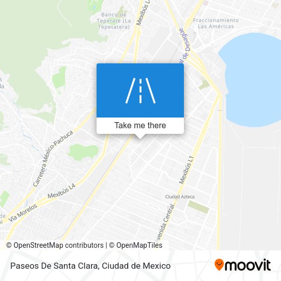 Mapa de Paseos De Santa Clara