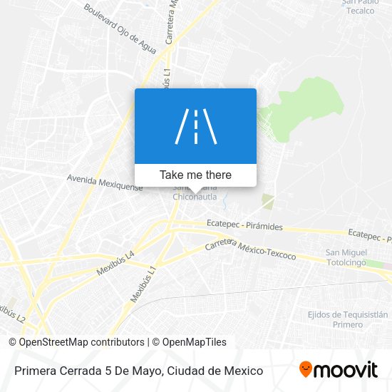 Mapa de Primera Cerrada 5 De Mayo