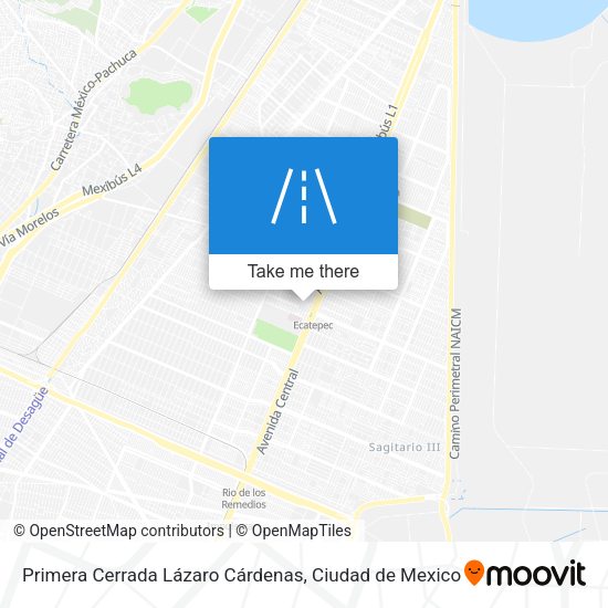 Primera Cerrada Lázaro Cárdenas map