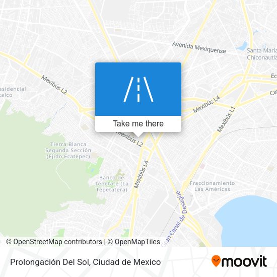 Prolongación Del Sol map