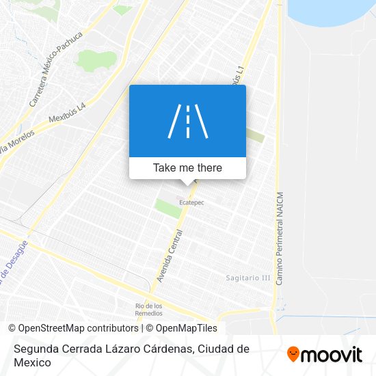 Mapa de Segunda Cerrada Lázaro Cárdenas