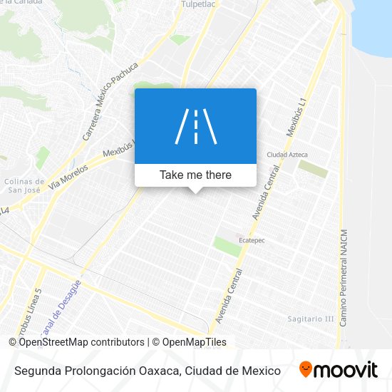 Mapa de Segunda Prolongación Oaxaca