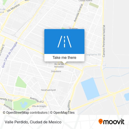 Valle Perdido map