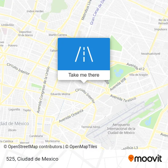 Mapa de 525