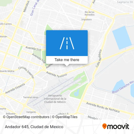 Andador 645 map