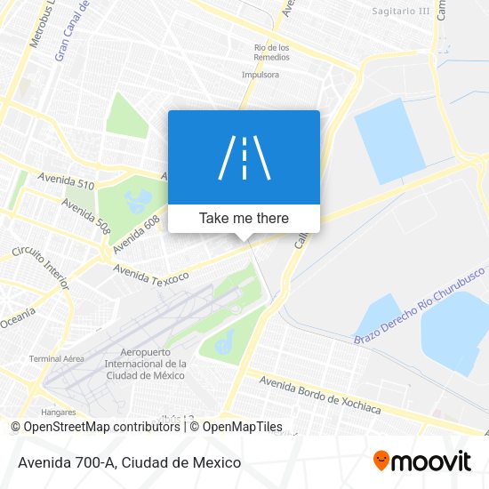 Avenida 700-A map