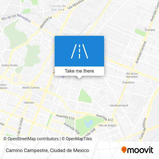 Camino Campestre map