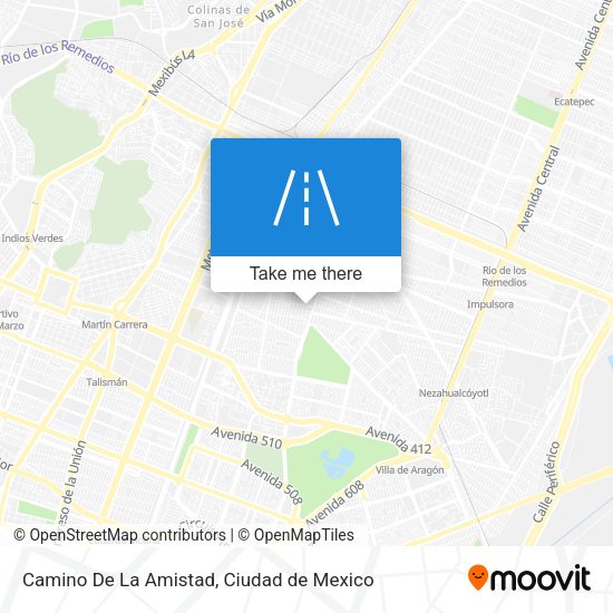 Camino De La Amistad map