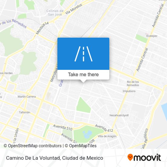 Camino De La Voluntad map