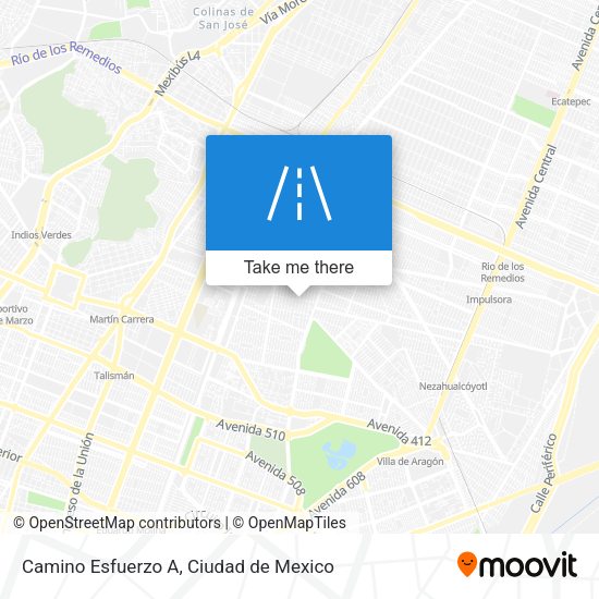 Mapa de Camino Esfuerzo A