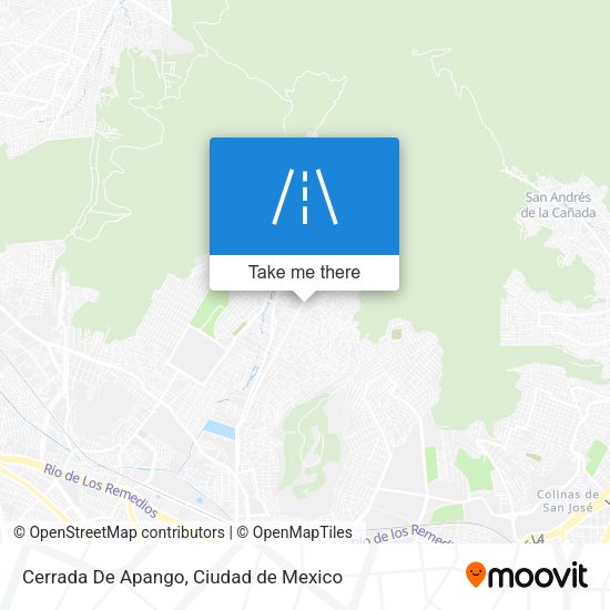 Cerrada De Apango map