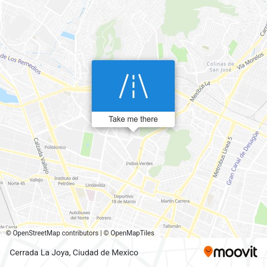 Cerrada La Joya map