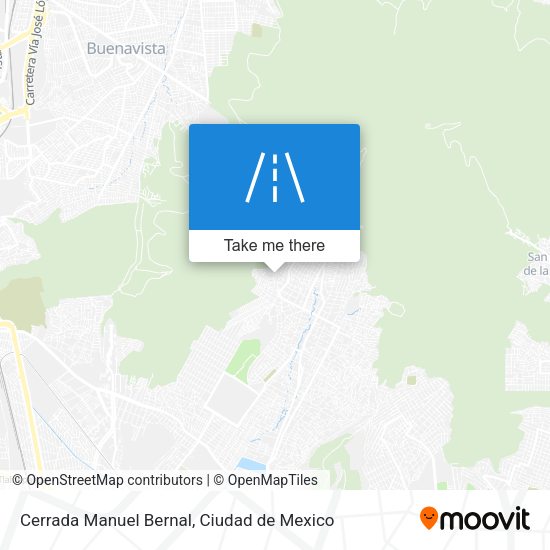 Cerrada Manuel Bernal map