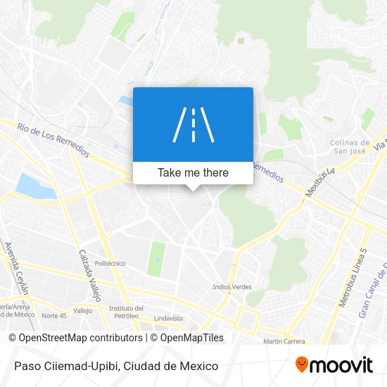 Paso Ciiemad-Upibi map