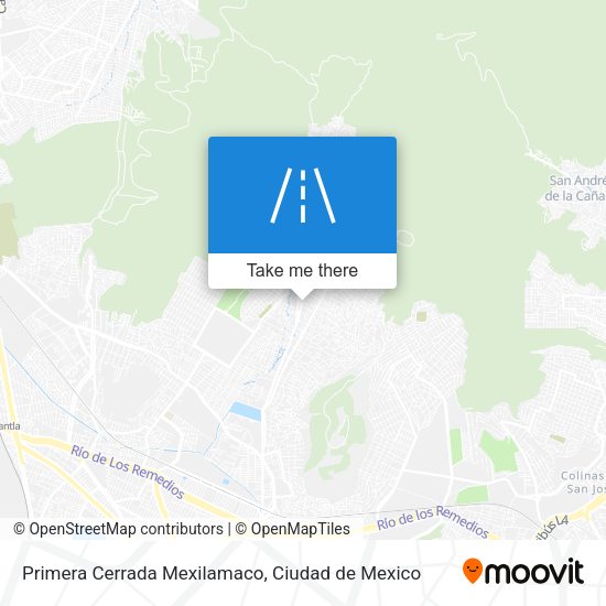 Primera Cerrada Mexilamaco map