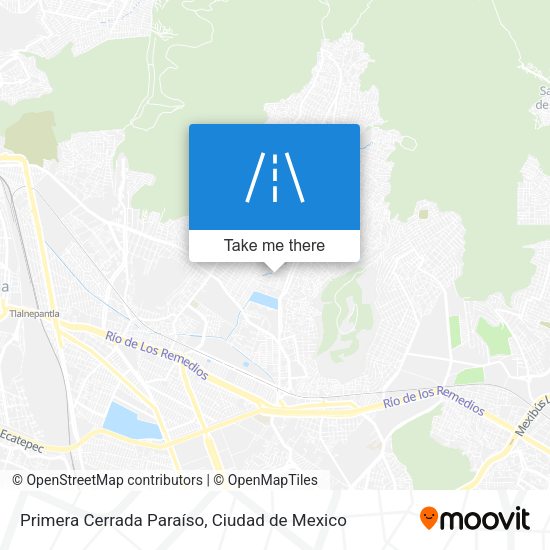 Primera Cerrada Paraíso map