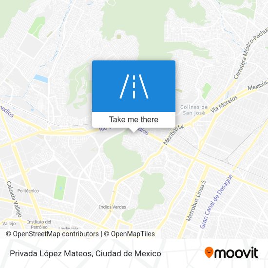 Privada López Mateos map