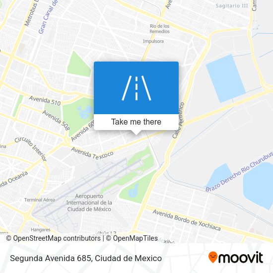 Mapa de Segunda Avenida 685