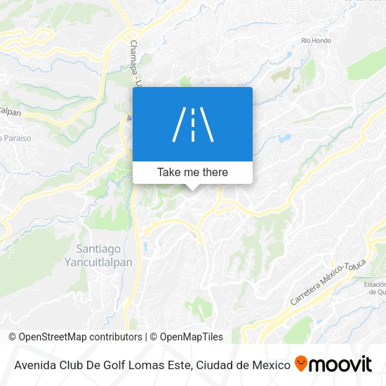 Mapa de Avenida Club De Golf Lomas Este