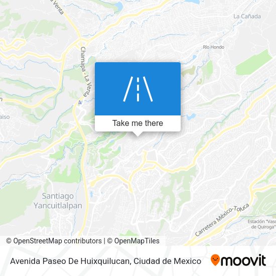 Mapa de Avenida Paseo De Huixquilucan