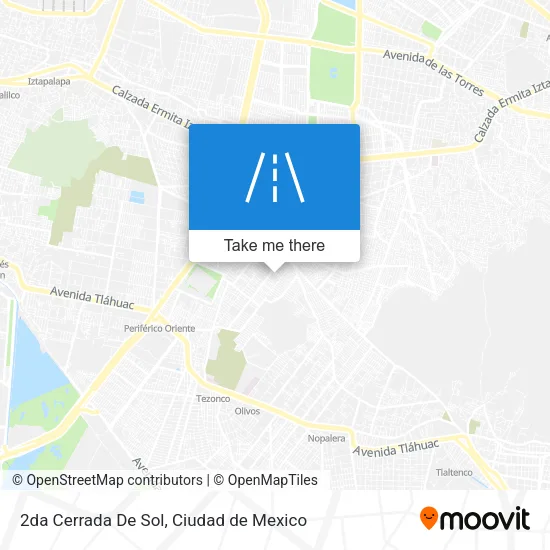 2da Cerrada De Sol map