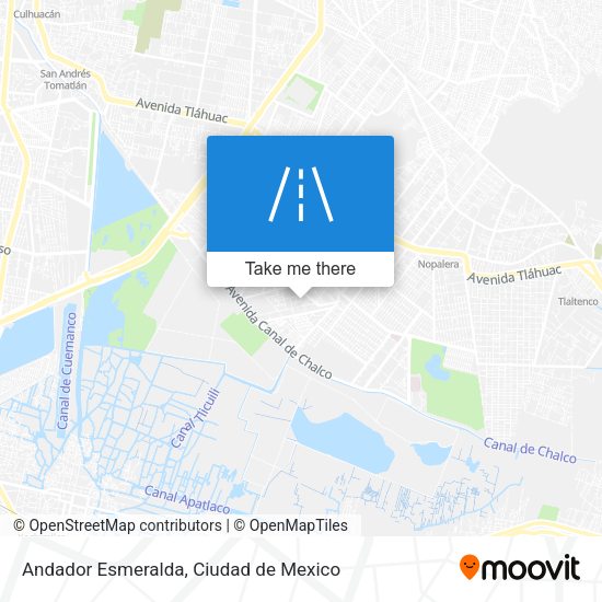 Andador Esmeralda map