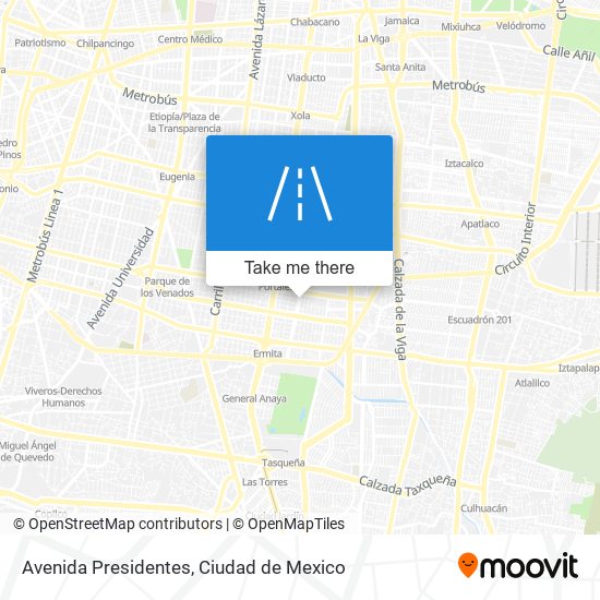 Mapa de Avenida Presidentes