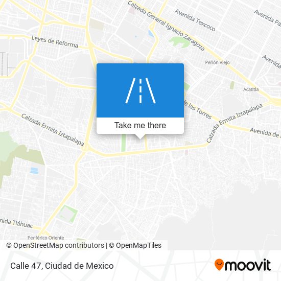 Calle 47 map